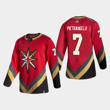 Mænd NHL Vegas Golden Knights Trøje Alex Pietrangelo 7 2020-21 Reverse Retro Authentic